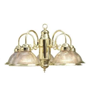 Woodbridge Lighting 10001 5 Light Basic Chandelier, Polished Brass - 10001-PBR - Picture 1 of 1