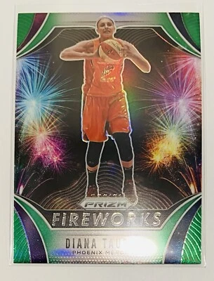2020 Panini Prizm Green Fireworks Diana Taurasi #10 WNBA Phoenix Mercury - Image 1 of 2