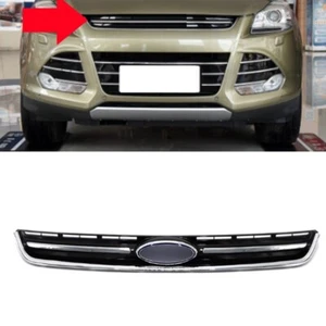 1x For Ford Escape 2013 14 2015 2016 Front Upper Grille Gird Cover Silver Frame - Bild 1 von 1