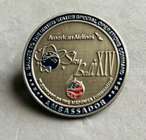 Pin de solapa American Airlines - SkyBall XIV Ambassador - Doble poste - Imagen 1 de 2