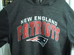 NEW ENGLAND PATS NFL PROLINE FANATICS GREY HOODIE XLT - Picture 1 of 4