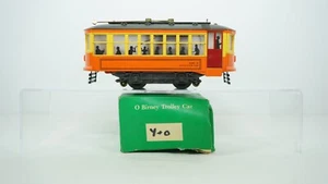 Bowser O27 Birney Trolley Car Orange & Yellow Works Nice W7 - Picture 1 of 18