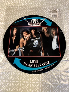 RARE- AEROSMITH - LOVE IN AN ELEVATOR 12” VINYL SINGLE PICTURE DISC-NEVER PLAYED - Picture 1 of 4