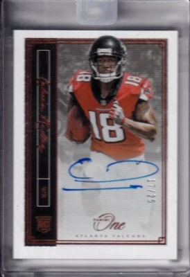 Calvin Ridley 2018 Panini One Bronze Canvas Rc On Card Auto (17/25) - Image 1 of 2
