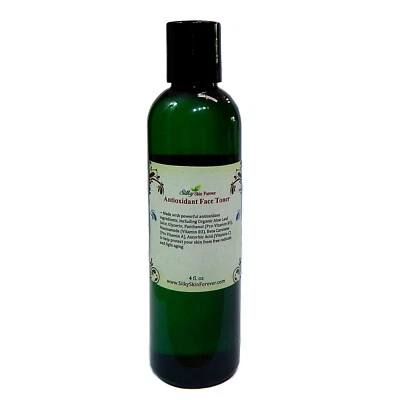 SILKY SKIN FOREVER Antioxidant Face Toner Aloe Vera Panthenol Niacinamide Vitamin A B C Anti-Aging