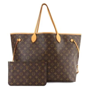 LOUIS VUITTON Monogram Neverfull GM Tote Bag Brown M40990 Purse 90281941 - Picture 1 of 11