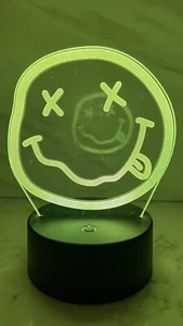 Nirvana American Rock Band Kurt Cobain Coleccionable Decoración del Hogar Luz Lámpara Regalo - Imagen 1 de 7