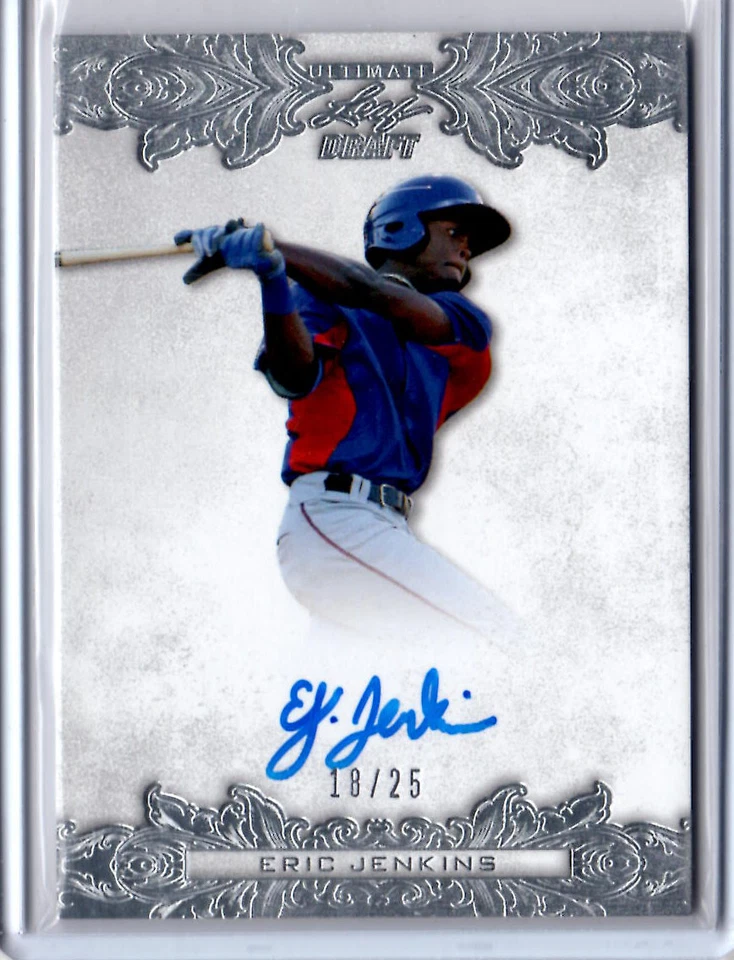 2015 Leaf Ultimate Draft Autograph Eric Jenkins Auto 18/25 - Image 1 of 1