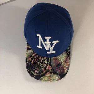 Cappello Berretto New York Blu Schiena Regolabile Personalizzato Artistico Colorato Bill - Foto 1 di 4