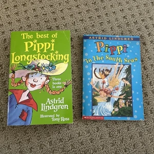 The Best of Pippi Longstocking By Astrid Lindgren & Pippi in the South Seas book - Picture 1 of 4