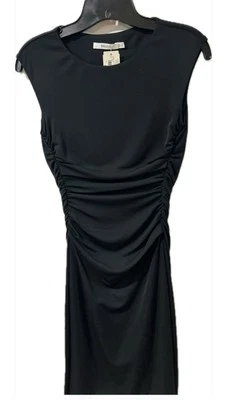 Bailey 44 Women's Black Ruched Fully Lined  Sleeveless Dress  XS New With Tag - Image 1 of 4