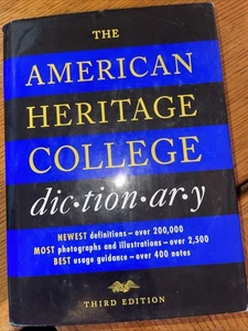 American Heritage College Dictionary by Houghton Mifflin Company Staff (1993,... - Picture 1 of 2