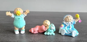 Vintage Set Of 3 Cabbage Patch Kids Baby PVC Figurines 1984 - Picture 1 of 20