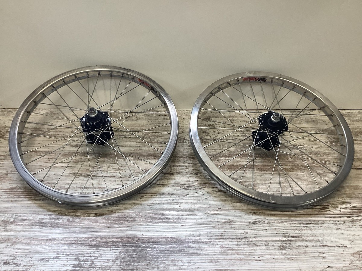 Aluminum 20 In Bicycle Wheels & Wheetsets for BMX Bike - Old Aluminum 20 In Bicycle Wheels & Wheetsets for BMX Bike - Old