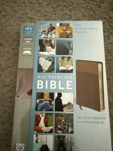NIV, Thinline Bible, Compact, Imitation Leather, Brown New - Bild 1 von 6