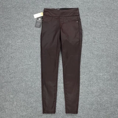 Rock & Republic Pants Womens 2 Brown Fever Pull On Jegging Coated Skinny R011832 - Image 1 of 4