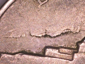 1962 Jefferson Nickel - Die Crack variety Reverse - No Mint (Philadelphia) - Picture 1 of 13