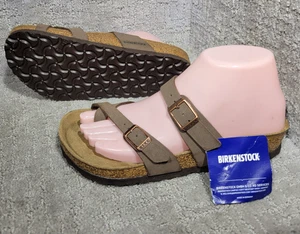 Birkenstock Mayari Women's Size EU 36 US 5 Mocha Birko-Flor Slide Regular Sandal - Picture 1 of 10