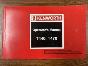 Kenworth Operator's Manual T440 T470 - Picture 1 of 8