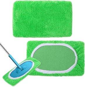 2 Pack Microfiber Mop Pads Reusable for Floor Cleaning, Washable... - Picture 1 of 7