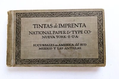 PRINTING INK CATALOG for SOUTH AMERICA & MEXICO PUBLISHERS with 100 SAMPLES 1920 - Image 1 of 4