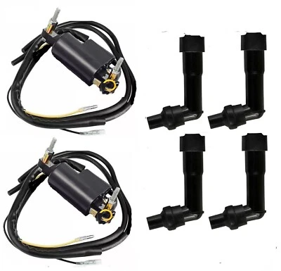 2 X Bobinas de encendido para Kawasaki KZ1100A KZ1100B KZ1100D KZ1100L 1981 1982 1983 Foto 1 de 4