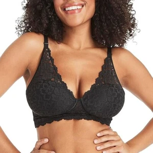 Sujetador inalámbrico acolchado con bralette de encaje puro cómodo Maidenform 38B nuevo con etiquetas - Imagen 1 de 7