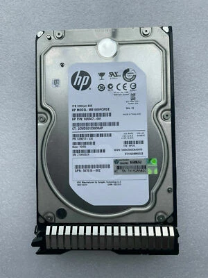 HP 695507-001 EVA 1TB 7.2K FATA FCC M6412 3.5'' HOT PLUG HDD HARD DRIVE - Image 1 of 4