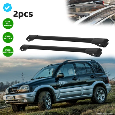 Barras transversales de techo negras para Suzuki Grand Vitara 1998-2006 Foto 1 de 4