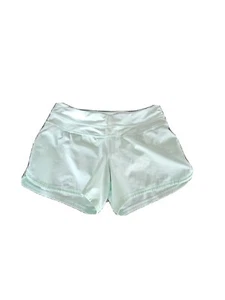 Lululemon Groovy Run Short Petit Dot Fresh Teal Mint Green Size 6 Read - Picture 1 of 8