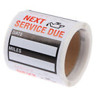 100pcs/roll Oil Change/Service Reminder Stickers Window Sticker Car Stic VnGAAU