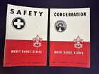Lot of 2 Merit Badge Handbooks Safety Conservation 1943 1946 BSA Boy Scouts