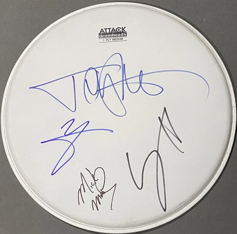 Tommy Lee Signed Drum Motley Crue Autographed Drum Nikki Sixx Vince Neil Signed Cover