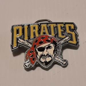 DE COLECCIÓN PITTSBURGH PIRATAS Logotipo Oficial con Licencia Hebilla de Cinturón de Peltre de Metal  - Imagen 1 de 4