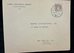 REEVES INTERNATIONAL, INC. Briefumschlag Brief gestempelt 10 East 52 Street New York City - Bild 1 von 3