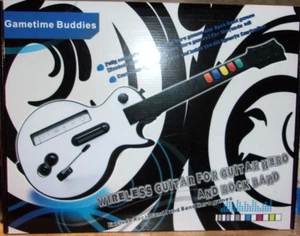 Gametime Buddies Wireless Wii Guitar For Guitar Hero and Rock Band New - Picture 1 of 5
