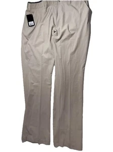 Pantalones chinos para hombre TGW Performance frente plano cintura elástica 40x32 caqui nuevos con etiquetas - Imagen 1 de 12