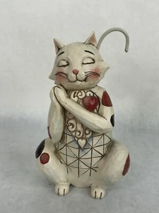 Jim Shore Heartwood Creek Heart Full Of Love 2012 Cat Figurine - Bild 1 von 6