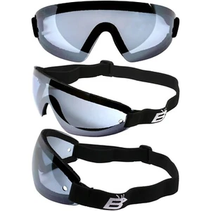 New Birdz Wing Skydiving Freefall Parachuting Shatterproof Blue Goggles & Pouch - Picture 1 of 9