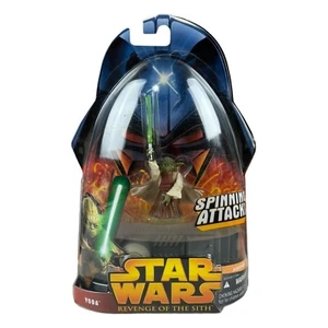 Star Wars Revenge Of The Sith Yoda Action Figure Spinning Attack Toy 3.75" #26 - Picture 1 of 5