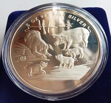 5oz 1995 Singapore Lunar Pig Silver Proof Medallion 