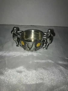 Inuit Innu Tea Candle Holder Metal Cast 3-D - Picture 1 of 3