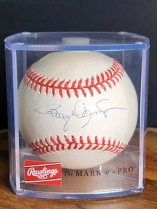 ROGER "ROCKET" CLEMENS AUTOBALL YANKEES RED SOX - NICE HARD SIGN ZERO RUN - Picture 1 of 3