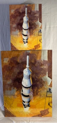 1973 PUZZLE COMPLETE SPRINGBOK “SPACE SHOT” 100 Pc RARE HTF JIGSAW - Image 1 of 4