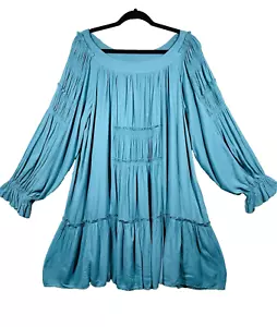 Listicle Womens Tiered Midi Dress Size L Ruffle Western Cottage Country Boho NWT - Picture 1 of 18