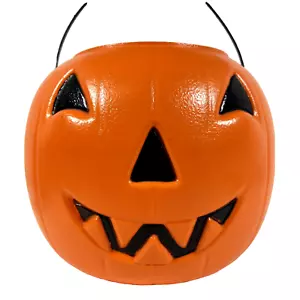 Cubo de Linterna Calabaza Halloween De Colección Espuma General Plástico Norfolk VA - Imagen 1 de 10