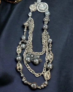 Collar llamativo de cinta y metal para paparazzi - Imagen 1 de 7