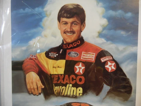 NASCAR Davey Allison Poster 15 1/2 x 11 1/2 by Jeanne Barnes 93 Rising Star Cover