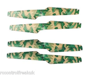 Hélices de rotor de camuflaje del ejército Syma RC cuadricóptero X5C, X5SC, X5SW - Reino Unido - Imagen 1 de 2