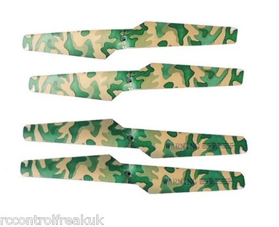 Armee Tarnmuster Rotor Klingen Propeller Syma RC Quadcopter X5C, X5SC, X5SW - UK - Bild 1 von 2